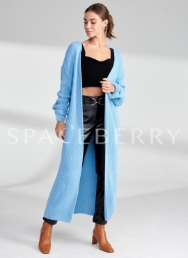 Женский вязаный кардиган оверсайз, кофта